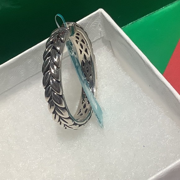 Sterling Silver & 18K Rose Gold Hoop Earrings, EFFY - Picture 8 of 11